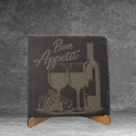 Sous plat en ardoise personnalisable